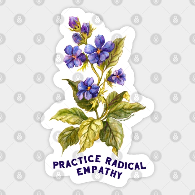 Practice Radical Empathy Sticker by FabulouslyFeminist